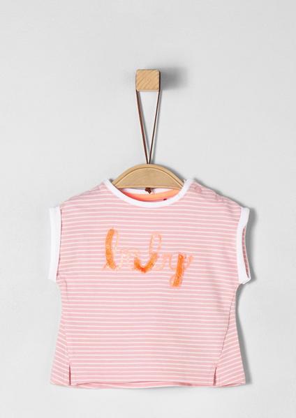 JA T-SHIRT 1/2 ARM - 41G4/light rose stripes