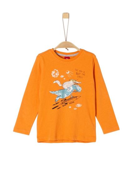 T-SHIRT LANGARM - 2314/orange