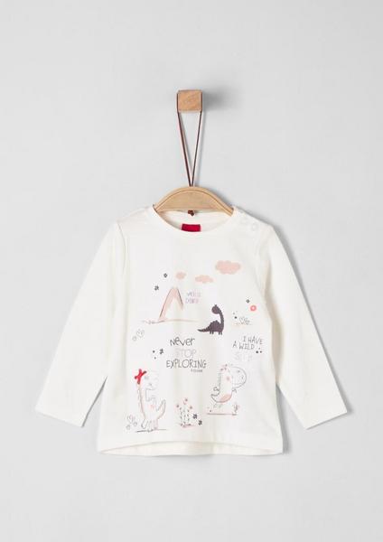 T-SHIRT LANGARM - 0210/white