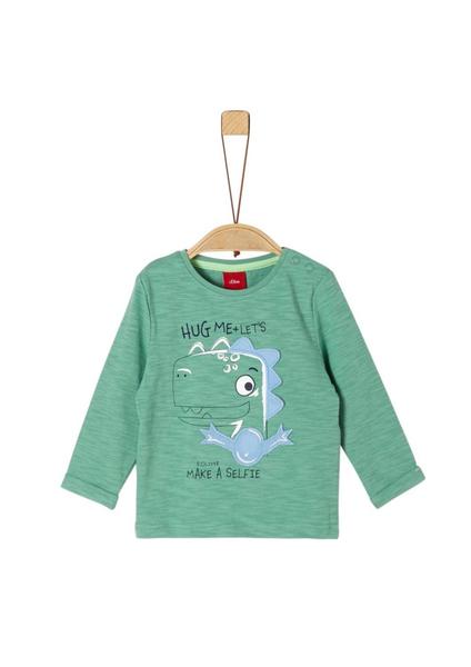 T-SHIRT LANGARM - 7236/green