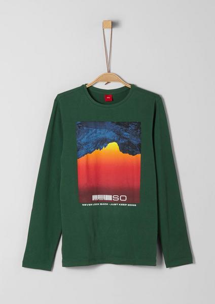 T-SHIRT LANGARM - 7887/green