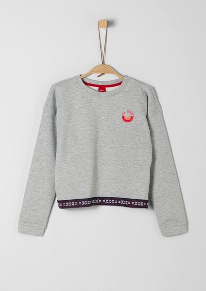 SWEATSHIRT LANGARM - 9400/grey melange
