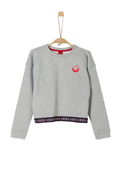 SWEATSHIRT LANGARM - 9400/grey melange