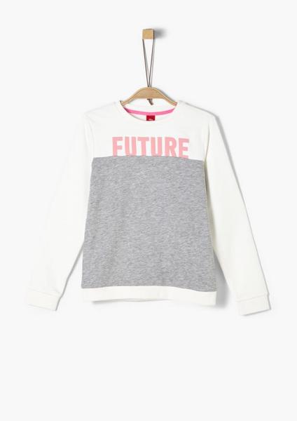 SWEATSHIRT LANGARM - 0210/ecru