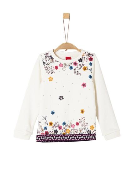 SWEATSHIRT LANGARM - 0210/ecru