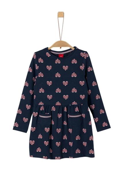 KLEID KURZ - 59A1/dark blue AOP