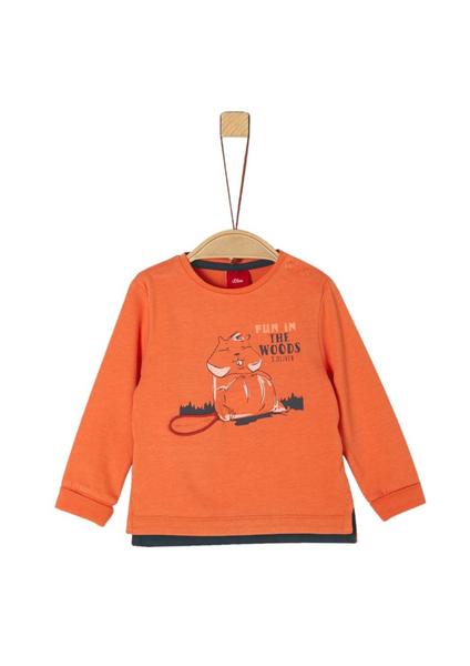 T-SHIRT LANGARM - 2370/orange