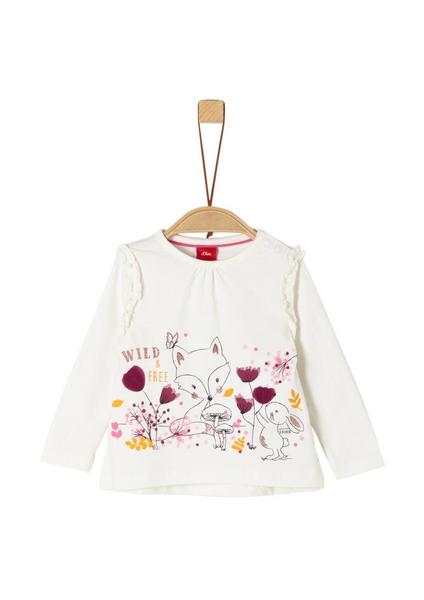 T-SHIRT LANGARM - 0210/ecru