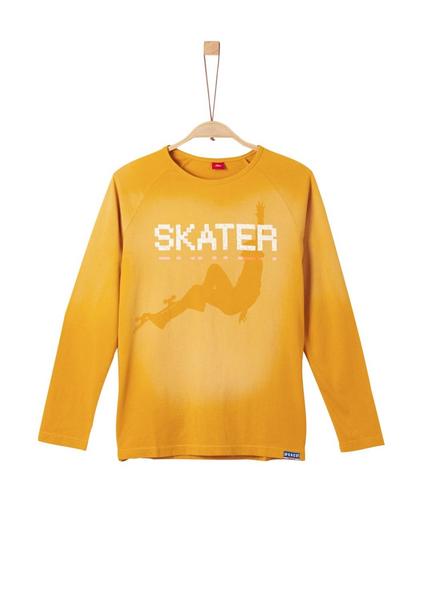 T-SHIRT LANGARM - 1549/dark yellow