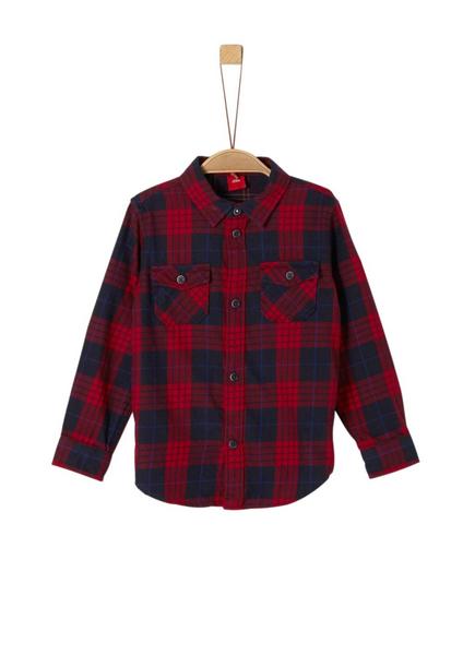 HEMD LANGARM - 59N3/dark blue/red check