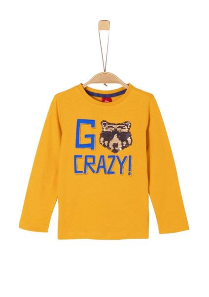 T-SHIRT LANGARM - 1549/dark yellow