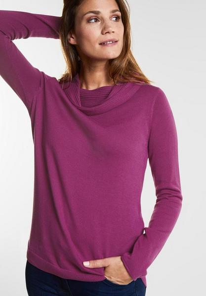 Pullover with big collar - 11440/fuchsia pink
