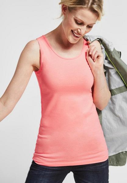 Cotton Elastane Longtop - 11646/neon apricot