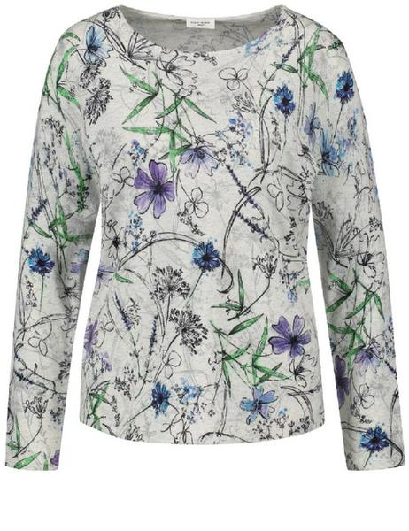 PULLOVER 1/1 ARM - 02038/GRAU/LILA/PINK DRUCK