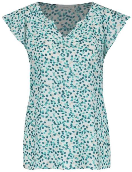 BLUSE 1/2 ARM BASIC FIT - 09098/ECRU/WEISS DRUCK