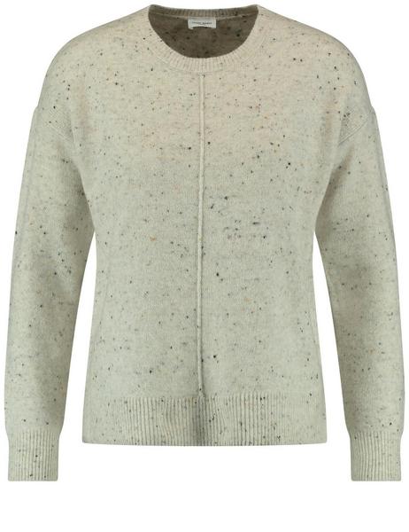 PULLOVER 1/1 ARM - 02070/GRAU/BRAUN GEMUSTERT