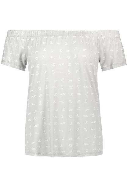 DOB Shirt, kurzarm,Carmenausschnitt - 23200/quiet