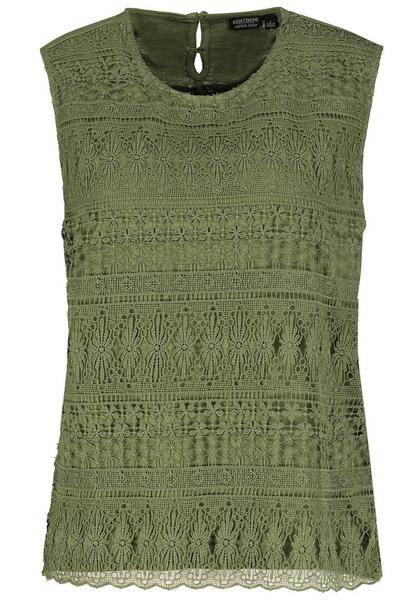 DOB TOP,Rundhals,Schlitz in hintere - 12300/olivin