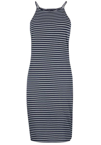 Kleid, MIDI, innen Paspeln am Aussc - 19400/STRIPE