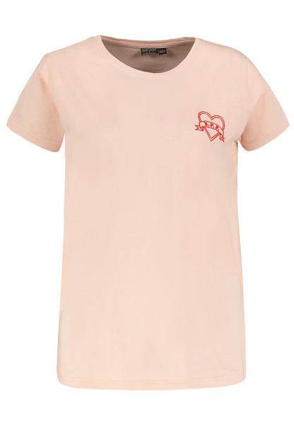 DOB Shirt,kurzarm,Rundhals mit Blen - 13200/sorbet