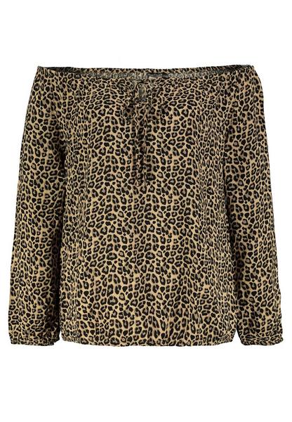 DOB Carmenbluse mit Schlitz und B