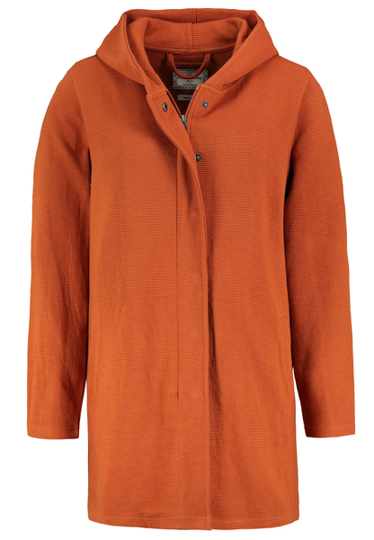 DOB Sweat Mantel, verdeckte Zipper - 21300/burnt c