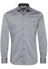 ETERNA LANGARM HEMD SLIM FIT STRETCH GRAU UNIFARBEN
