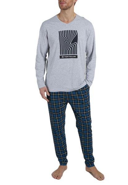 Shirt, 1/1 A., V-A. - 811/grau-hell-melange