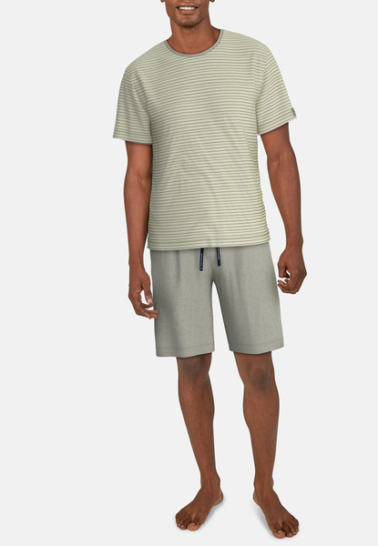 Shorty, Rundhals - 832/grau-dunkel-Ringel