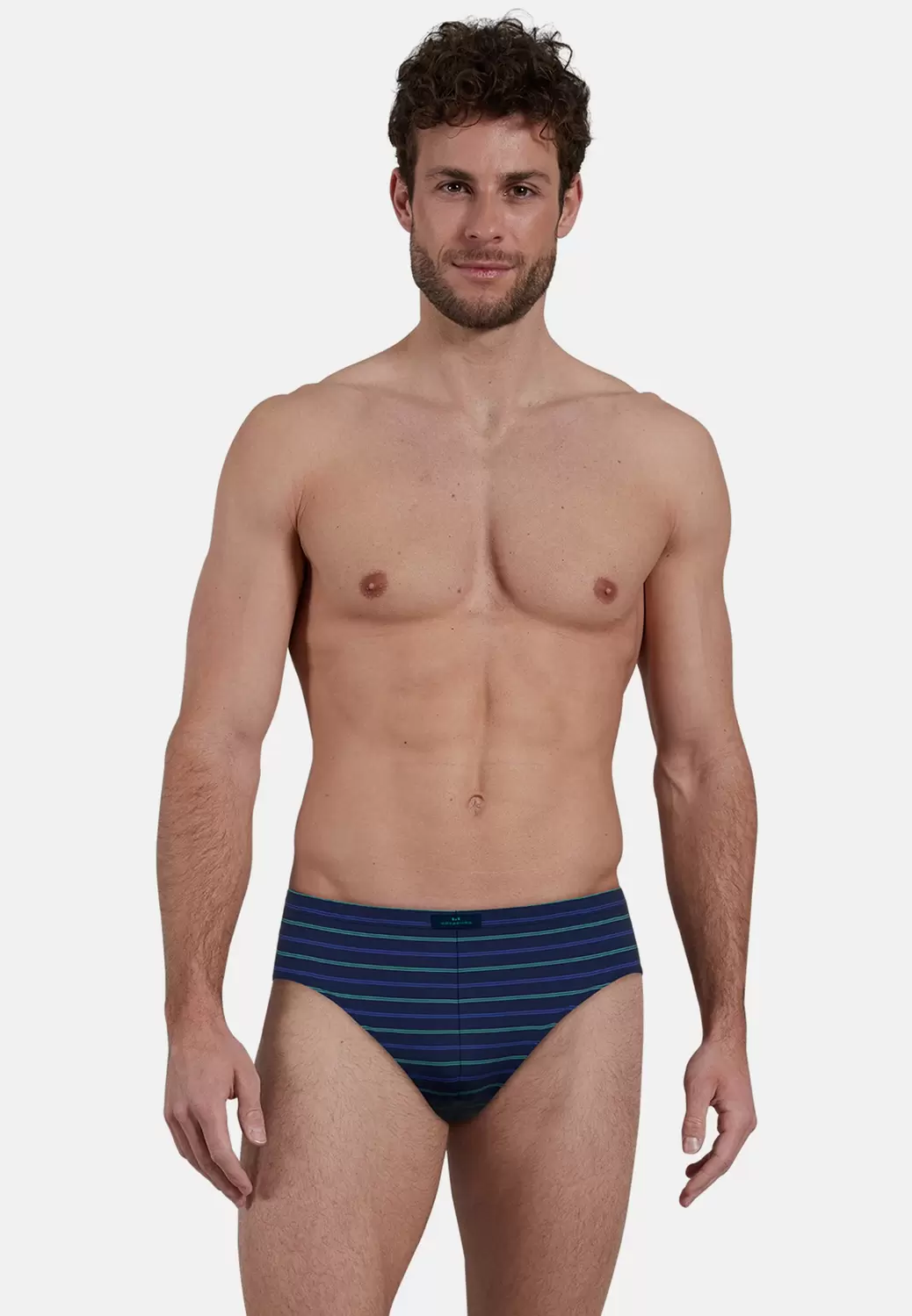 Sport Slip, blau-dunkel-Ringel