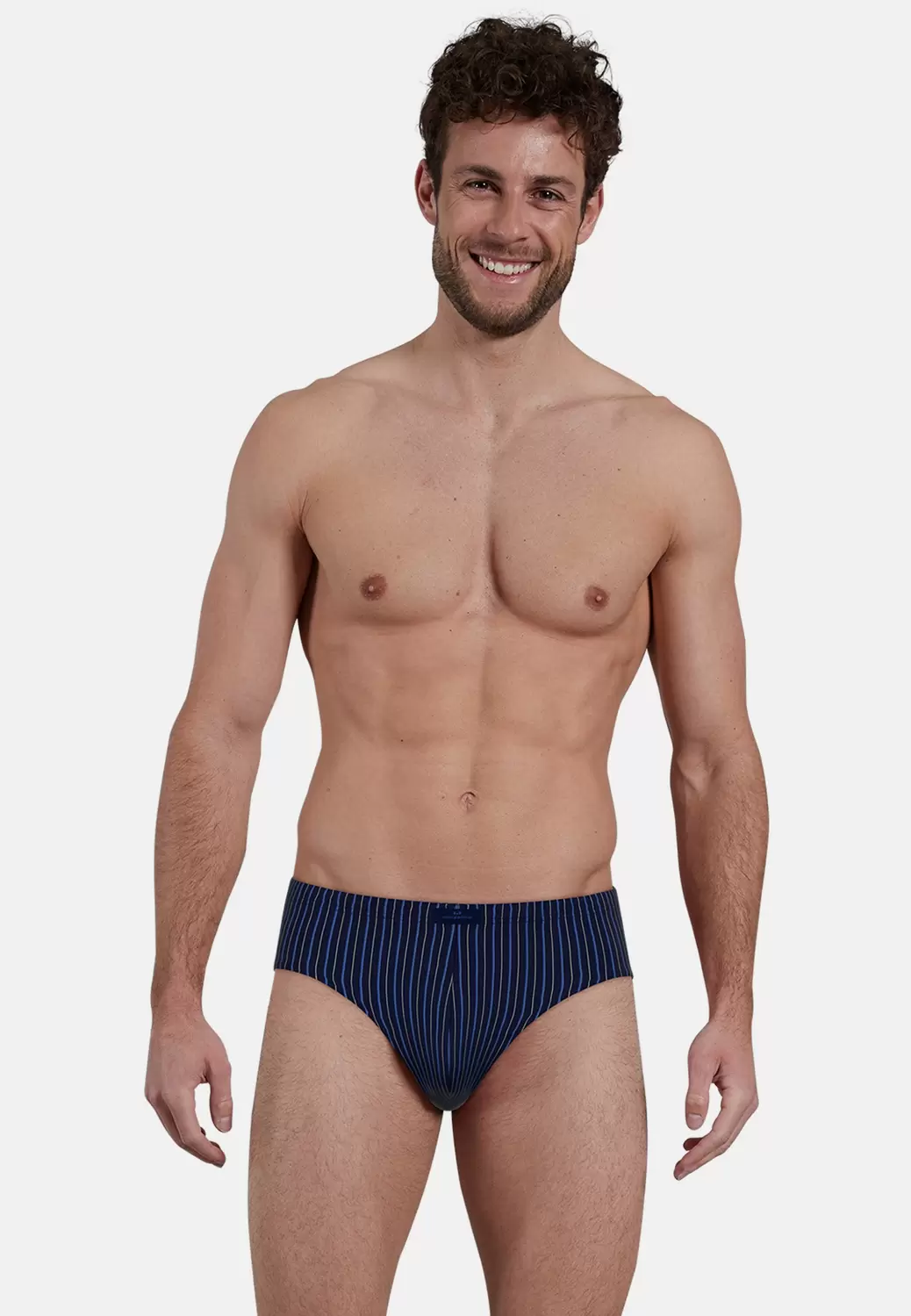 Sport Slip, blau-dunkel-Streifen