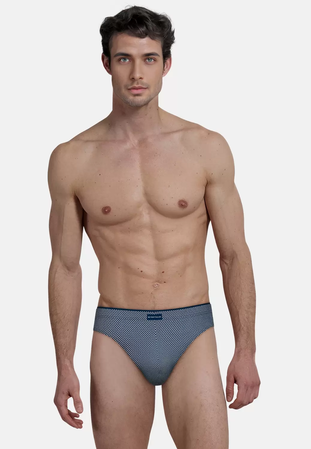 Mini Slip, blau-hell-Allover