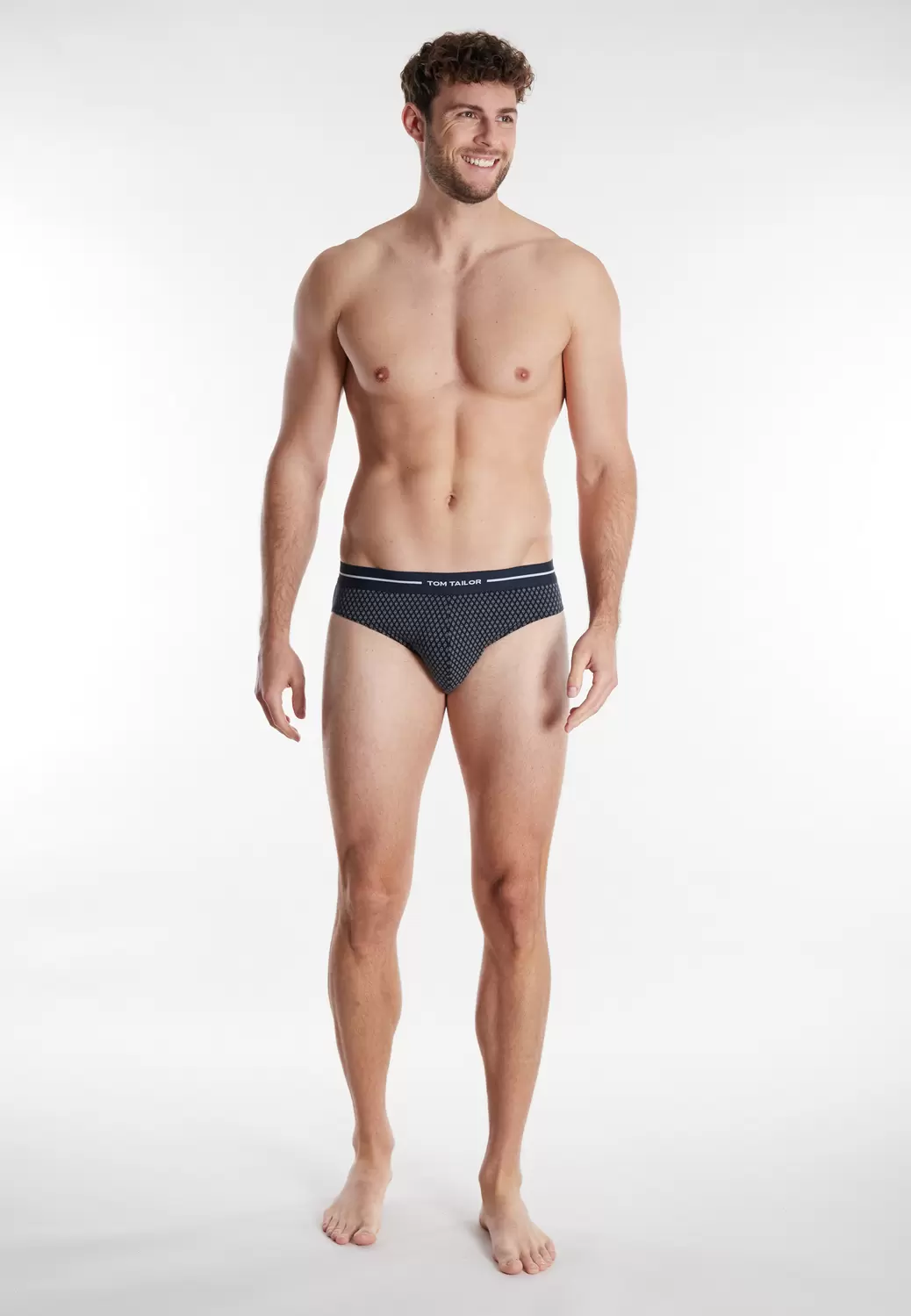 Mini Slip, blau-hell-Allover