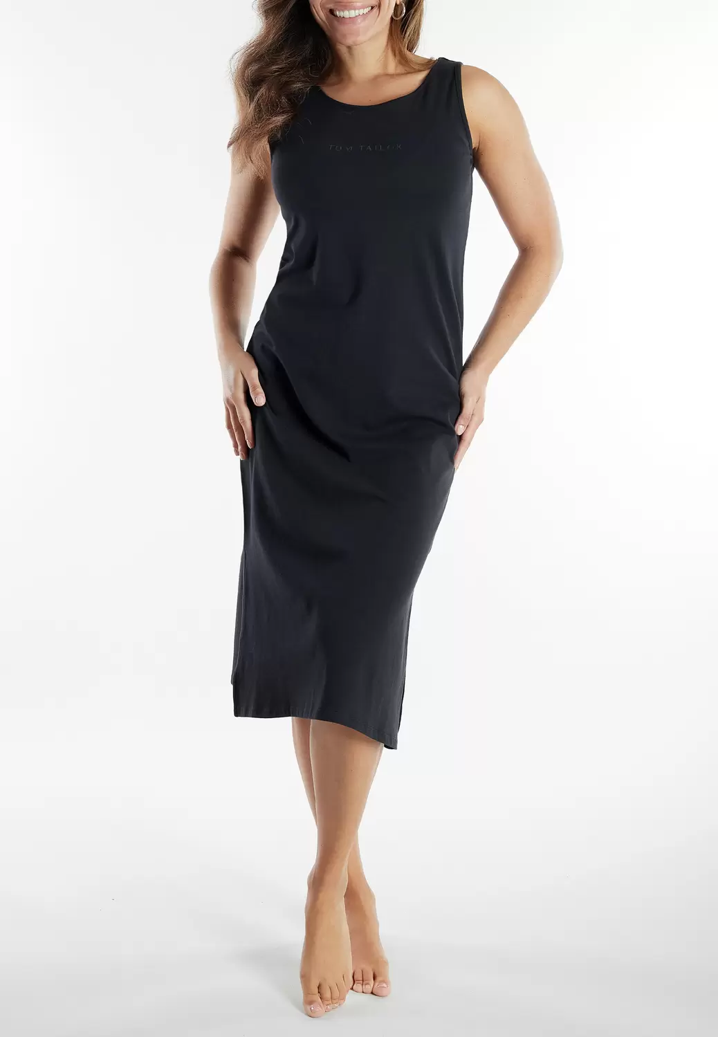 Nachthemd, lang, ohne Ärmel