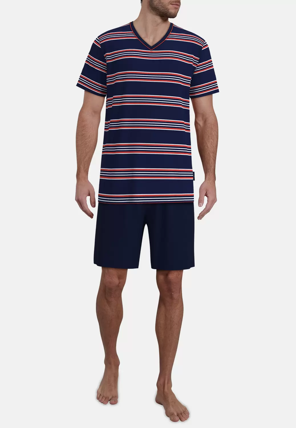 Shorty, V-A., blau-dunkel-Ringel