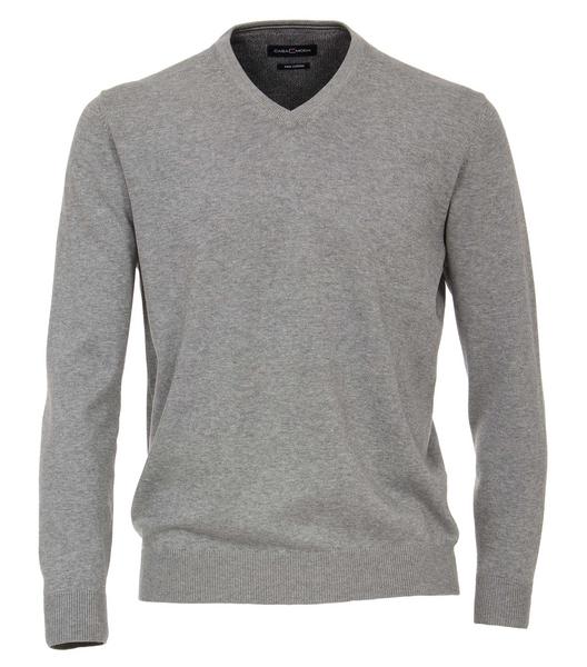 Pullover mit V-Ausschnitt uni 004430