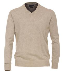 Pullover mit V-Ausschnitt uni 004430
