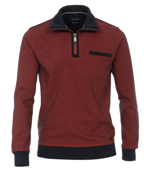 SNOS Sweatshirt mit Zip - 457/457 orange