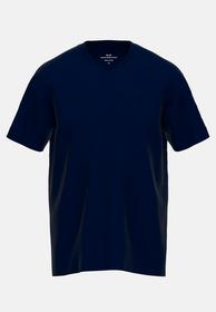 Shirt, 1/2, V-Ausschn. - 630/blau-dunkel-uni