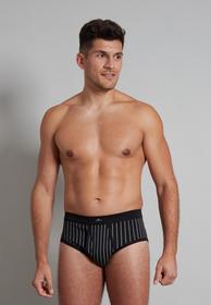 Slip, m.Eingriff - 933/schwarz-dunkel-Streifen