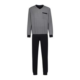 Pyjama, V-A., B?ndchen - 626/blau-mittel-Minimal