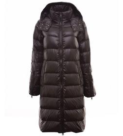 Daunemantel mit Kapuze und Zipper Details
