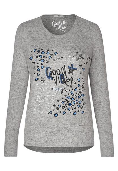 EOS_Good Vibes_Shirt - 30327/mineral grey melange