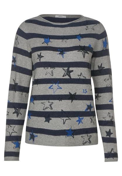 EOS_Striped Star Pullover - 30128/deep blue