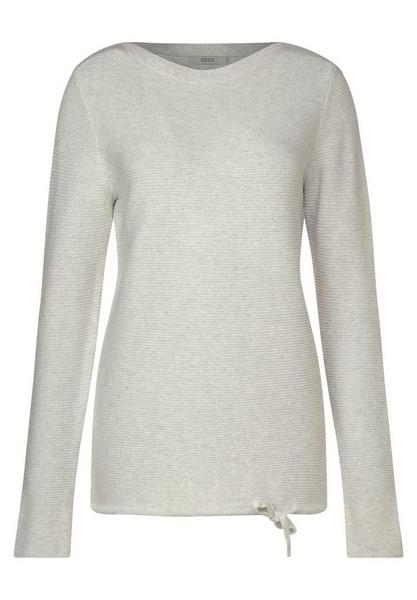 TOS Structured Pullover - 11111/off white melange