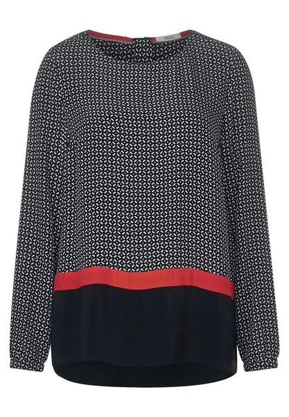 TOS Patchwork Blouse - 30001/Black