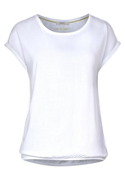 EOS_Solid Mat Mix Shirt - 10000/White