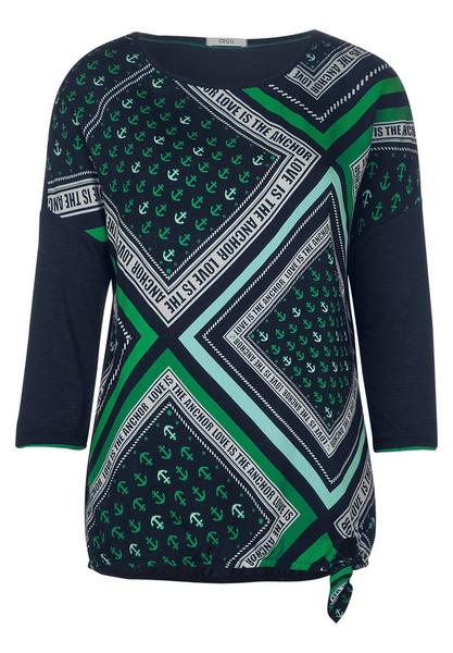 TOS Patch Print T-Shirt - 30128/deep blue