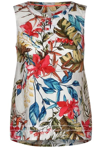 LINEN_Tunic Top - 30000/White