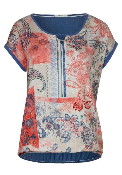 TOS Paisley Mat-Mix Shape - 32261/tencel blue mela